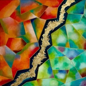 Ligne de Faille- Ligne dorée séparant un espace chaud et un espace froid