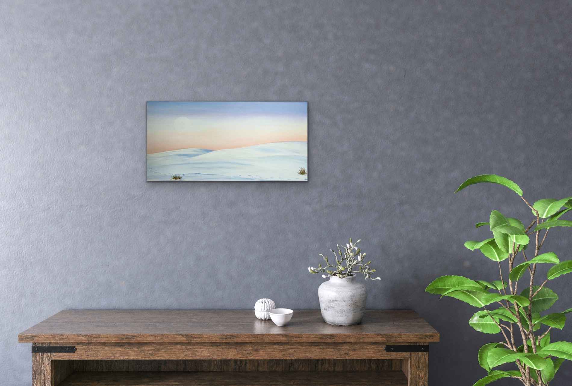 Traces - Paysage de neige fugace au coucher de soleil – Image 3