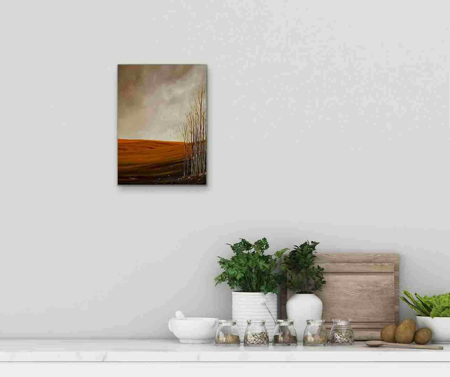 Blues de l'Automne – Paysage mélancolique 40x30 cm – Image 3