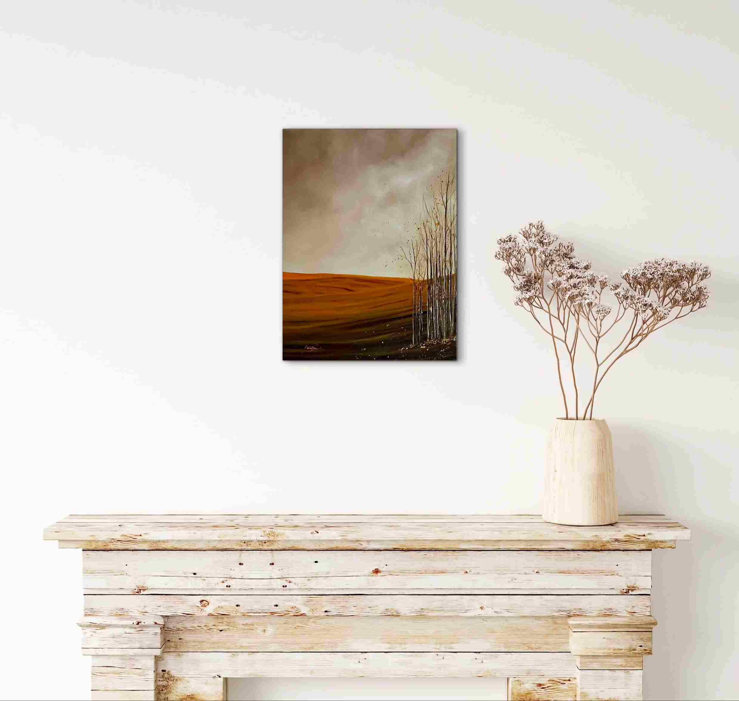 Blues de l'Automne – Paysage mélancolique 40x30 cm – Image 2