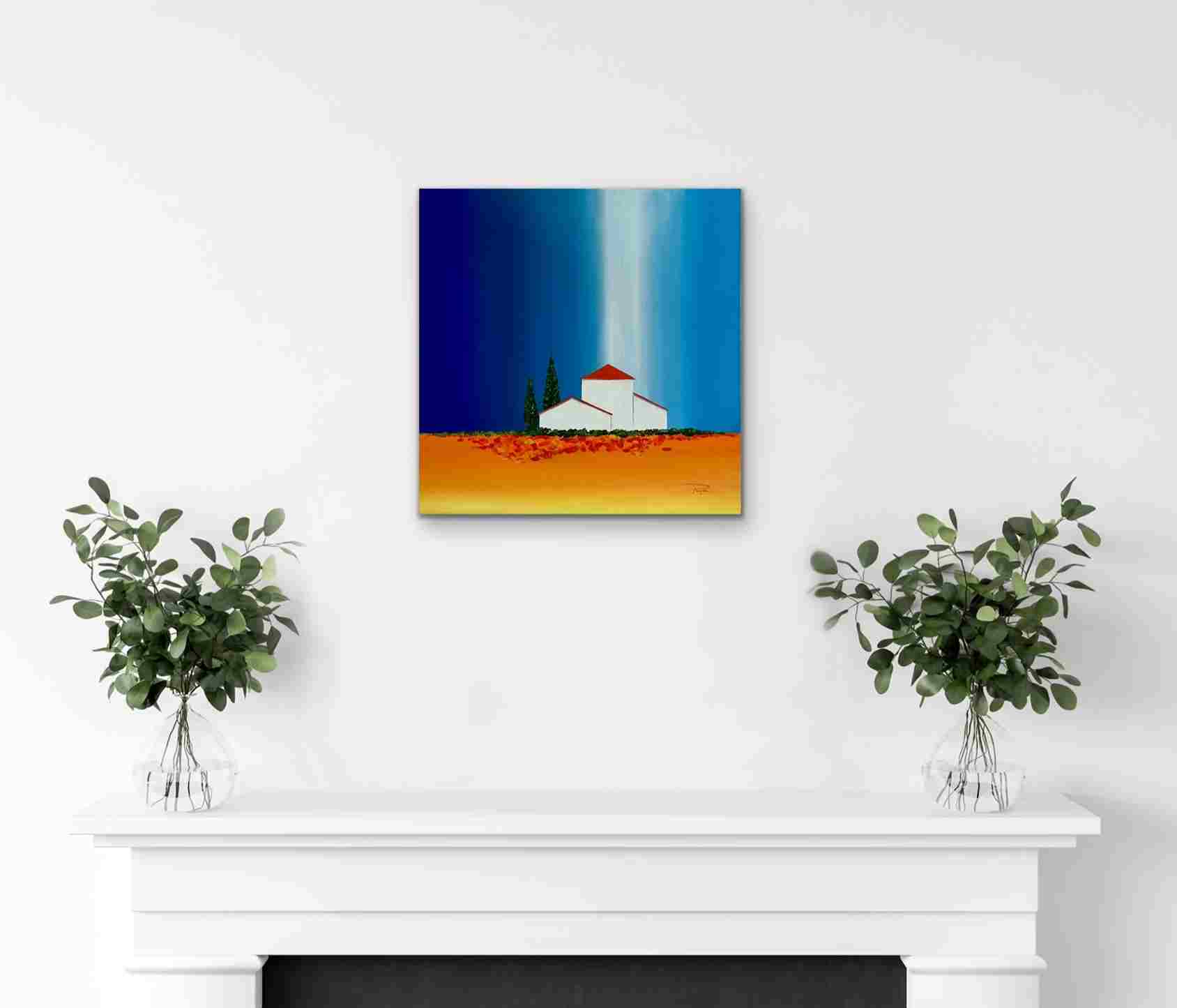 Lumière des ciels - Lumière de Provence - Toile acrylique lumineux et solaire inspiré du Sud -50x50 – Image 2